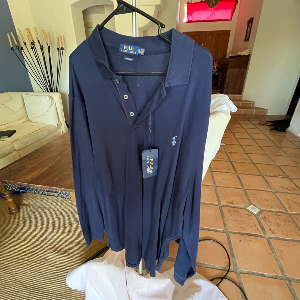 Men’s Classic-Fit Long sleeve Polo Shirt